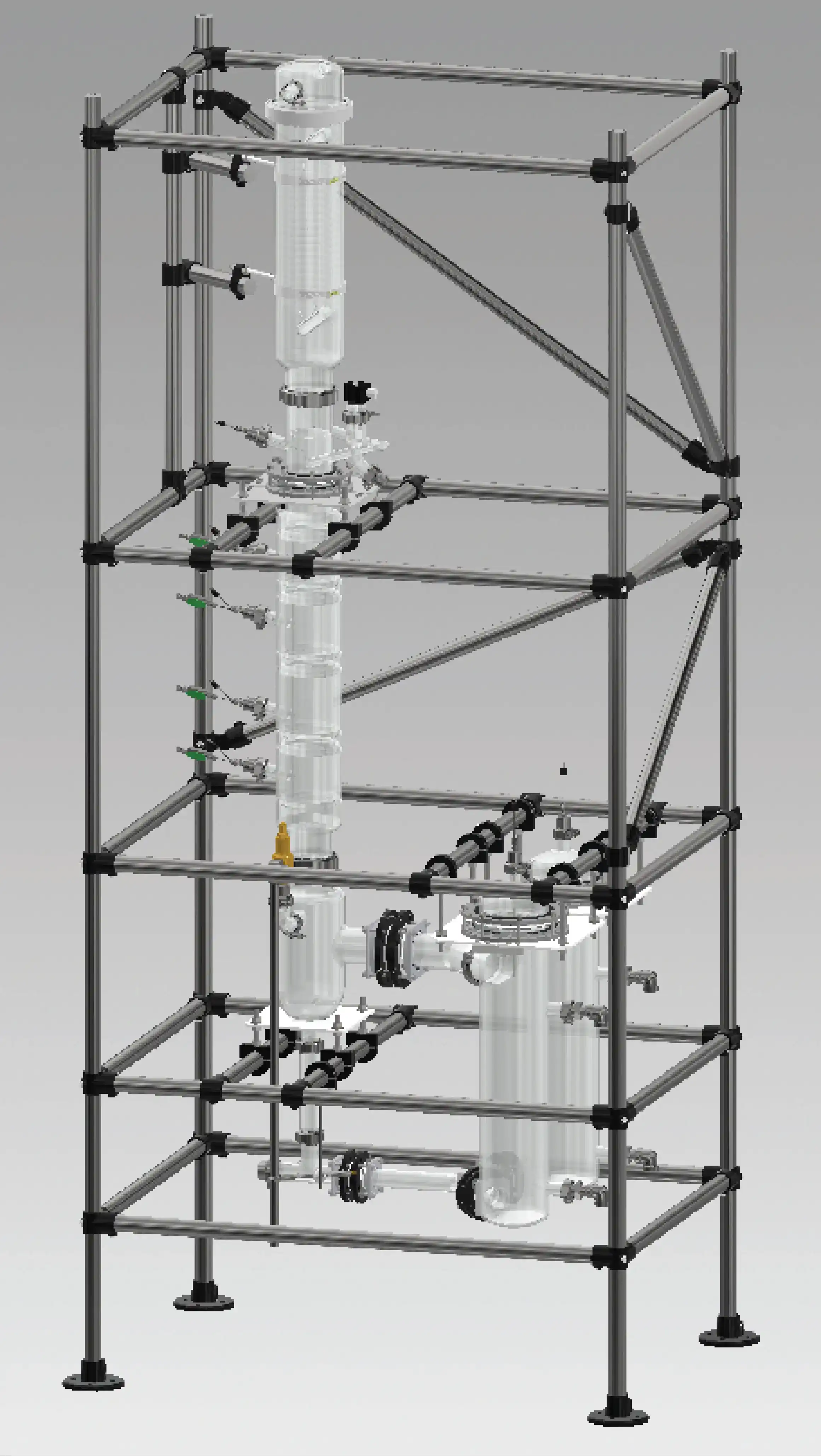 Custom Designed 4-inch Column Unit